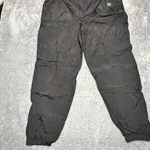 Vintage JC Penney USA Olympic Track Pants Mens Large Black Lined Nylon